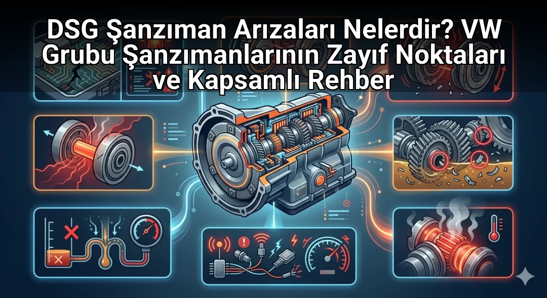 DSG Şanzıman Arızaları Nelerdir? VW Grubu Şanzımanlarının Zayıf Noktaları ve Kapsamlı Rehber